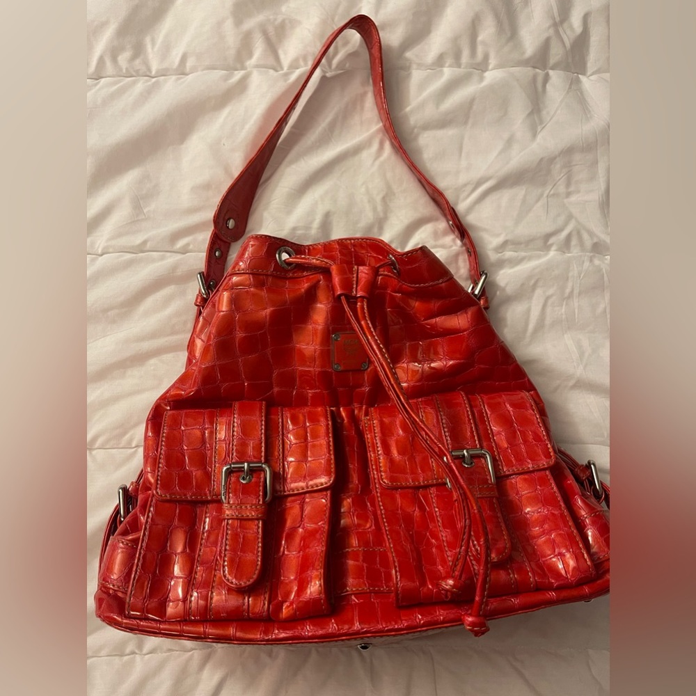 MCM croc patent leather❤️